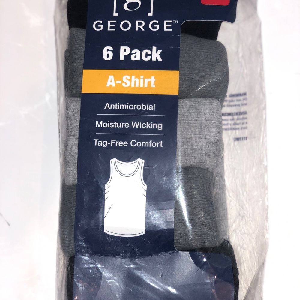 6 PACK A-LINE Shirts: SMALL